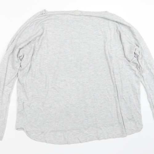 H&M Womens Grey  Knit Pullover Jumper Size L