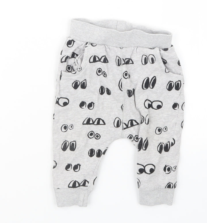 NEXT Baby Grey   Jogger Trousers Size 6-9 Months