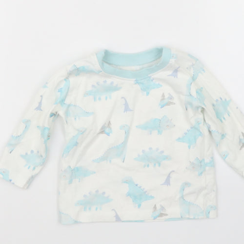 George Boys Blue Geometric  Basic T-Shirt Size 3-6 Months
