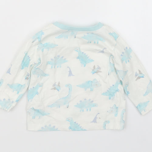 George Boys Blue Geometric  Basic T-Shirt Size 3-6 Months