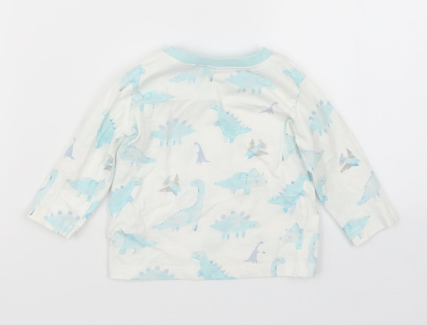 George Boys Blue Geometric  Basic T-Shirt Size 3-6 Months