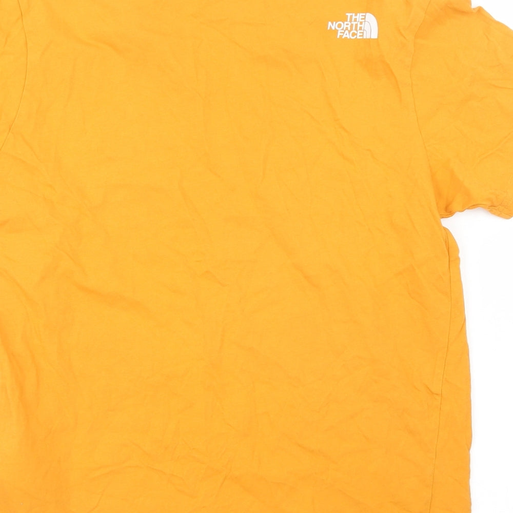 The North Face Mens Orange    T-Shirt Size M