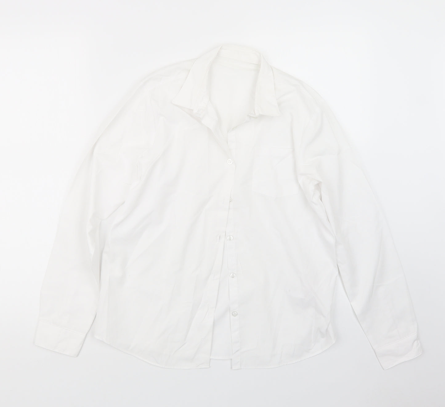 George Boys White   Basic Button-Up Size 13-14 Years