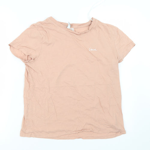 Divided by H&M Womens Pink   Basic T-Shirt Size M