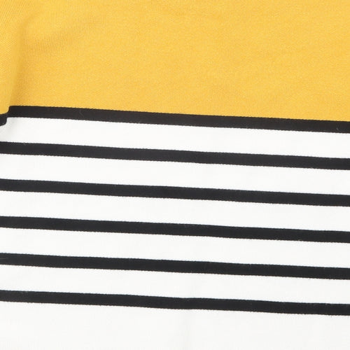 New Look Womens Black Striped  Pullover Jumper Size S