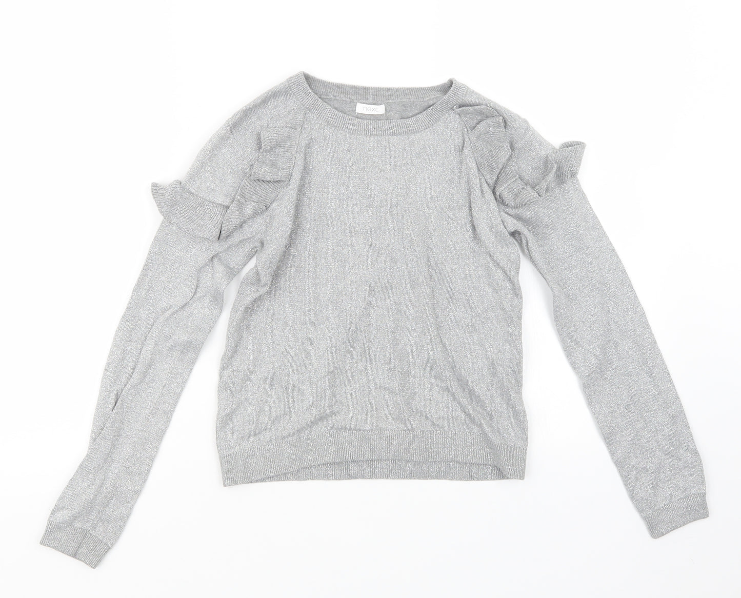 NEXT  Girls Silver   Pullover Jumper Size 12 Years