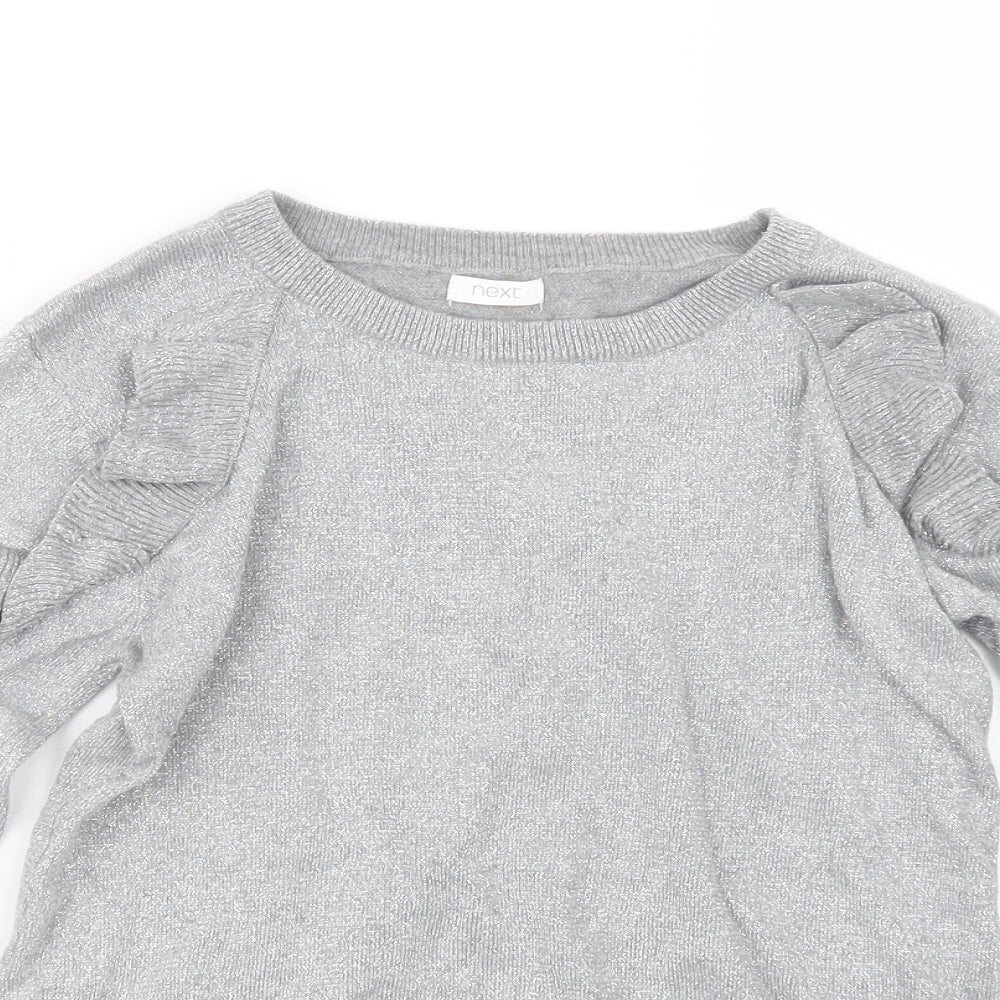 NEXT  Girls Silver   Pullover Jumper Size 12 Years