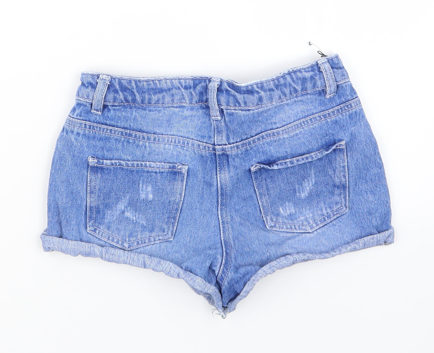 George Girls Blue  Denim Hot Pants Shorts Size 9-10 Years