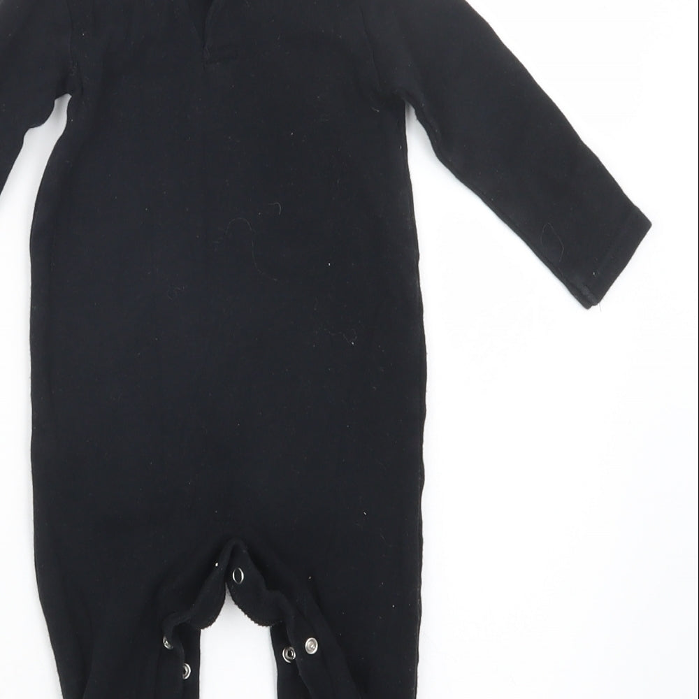 Hallow Scream Baby Black   Coverall Outfit/Set Size 6-9 Months  - Halloween