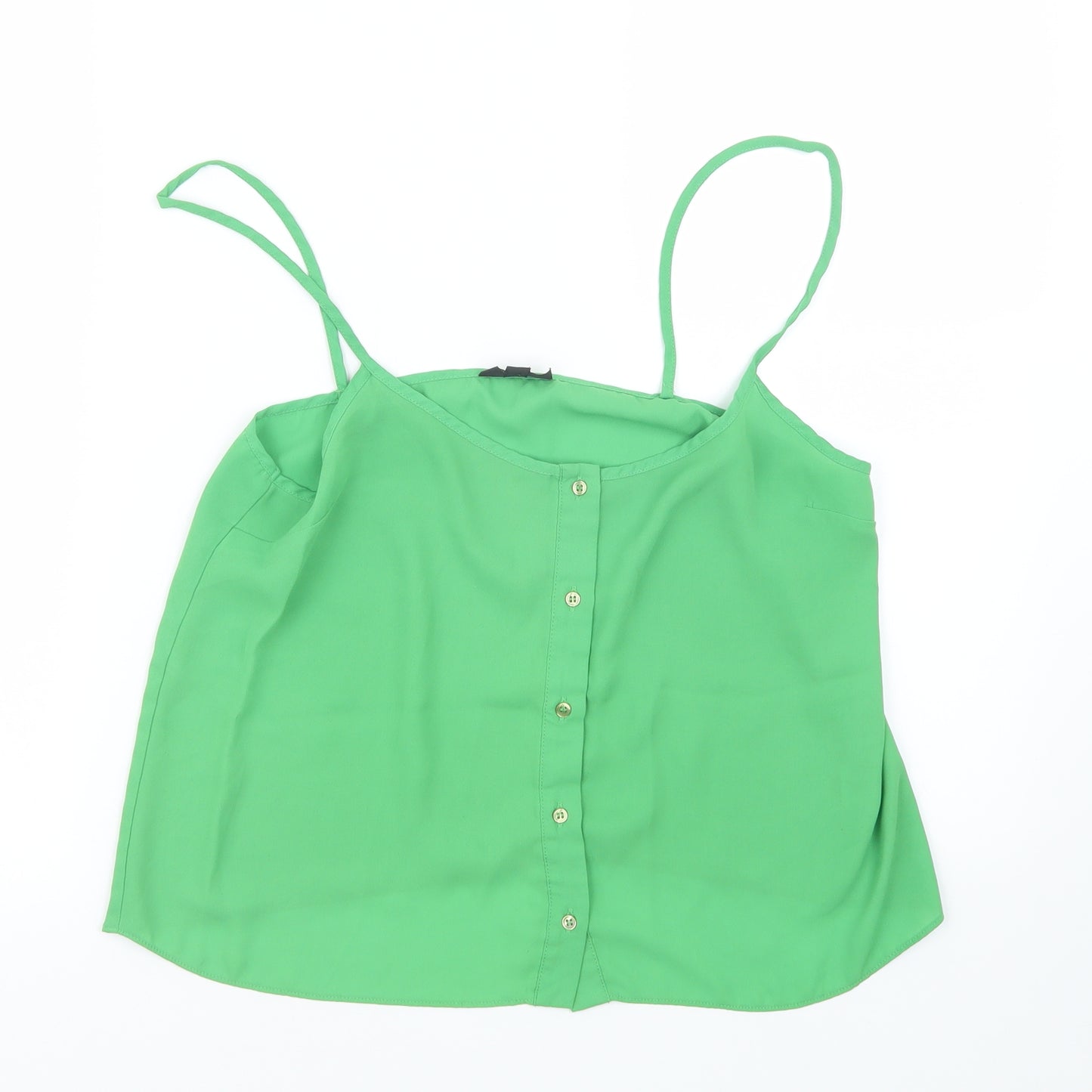 Topshop Womens Green   Basic Tank Size 12
