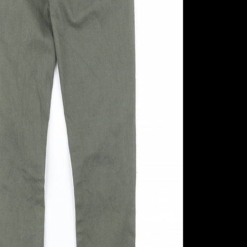 River Island Girls Green  Denim Straight Jeans Size 12 Years