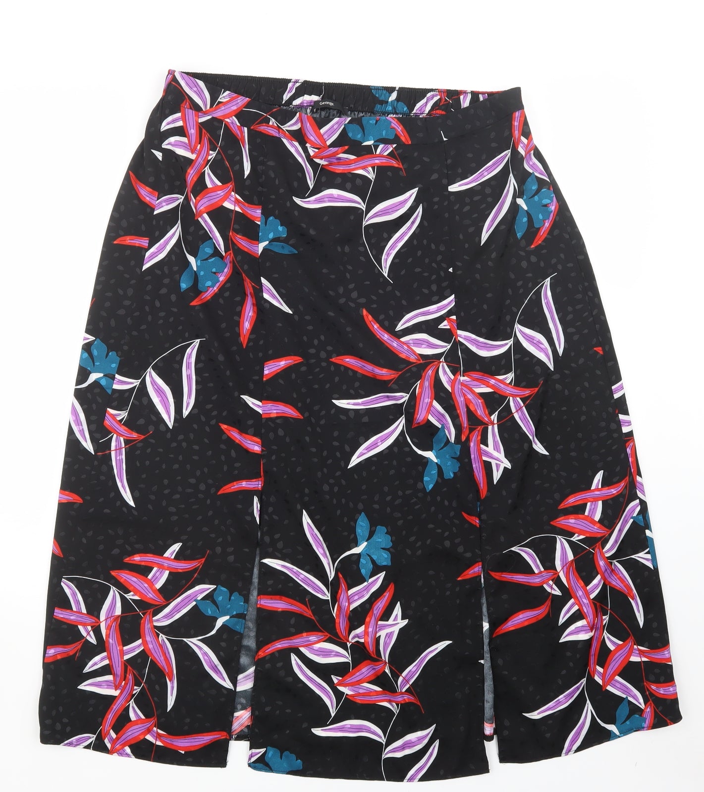 George Womens Black Geometric  Straight & Pencil Skirt Size 14