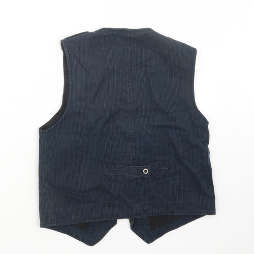 NEXT Boys Blue Striped  Jacket Waistcoat Size 12 Years