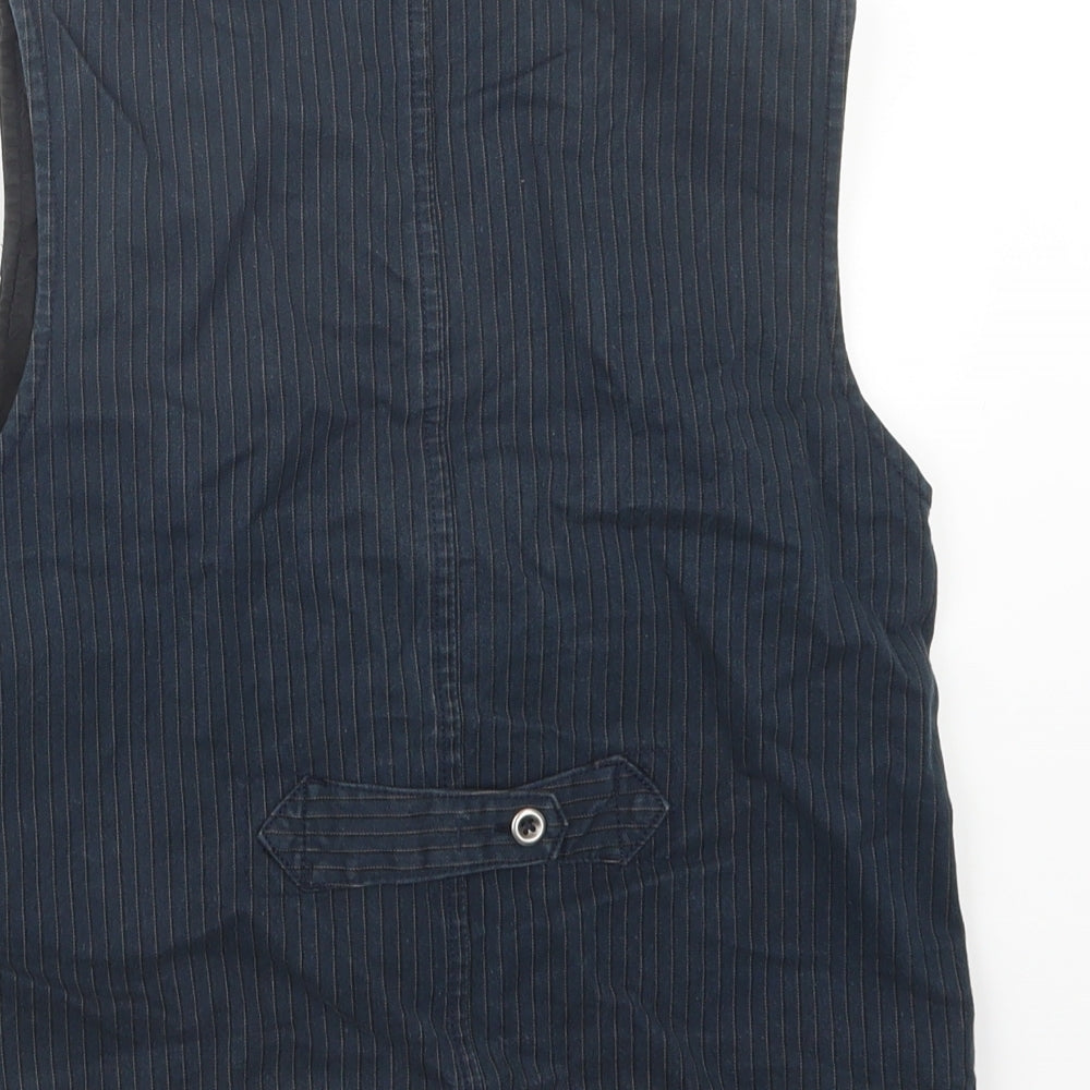 NEXT Boys Blue Striped  Jacket Waistcoat Size 12 Years