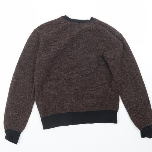Cedar Wood State Mens Brown  Knit Pullover Jumper Size XS