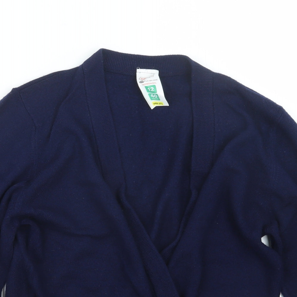 St Michael Womens Blue  Knit Cardigan Jumper Size 12
