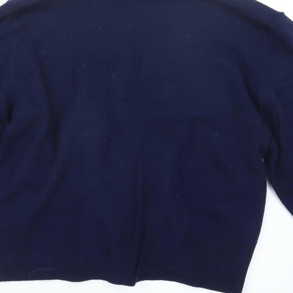 St Michael Womens Blue  Knit Cardigan Jumper Size 12