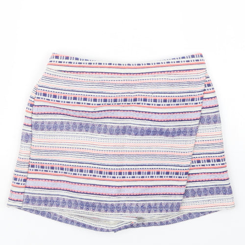 Nutmeg Girls Purple Geometric  Boyfriend Shorts Size 11-12 Years