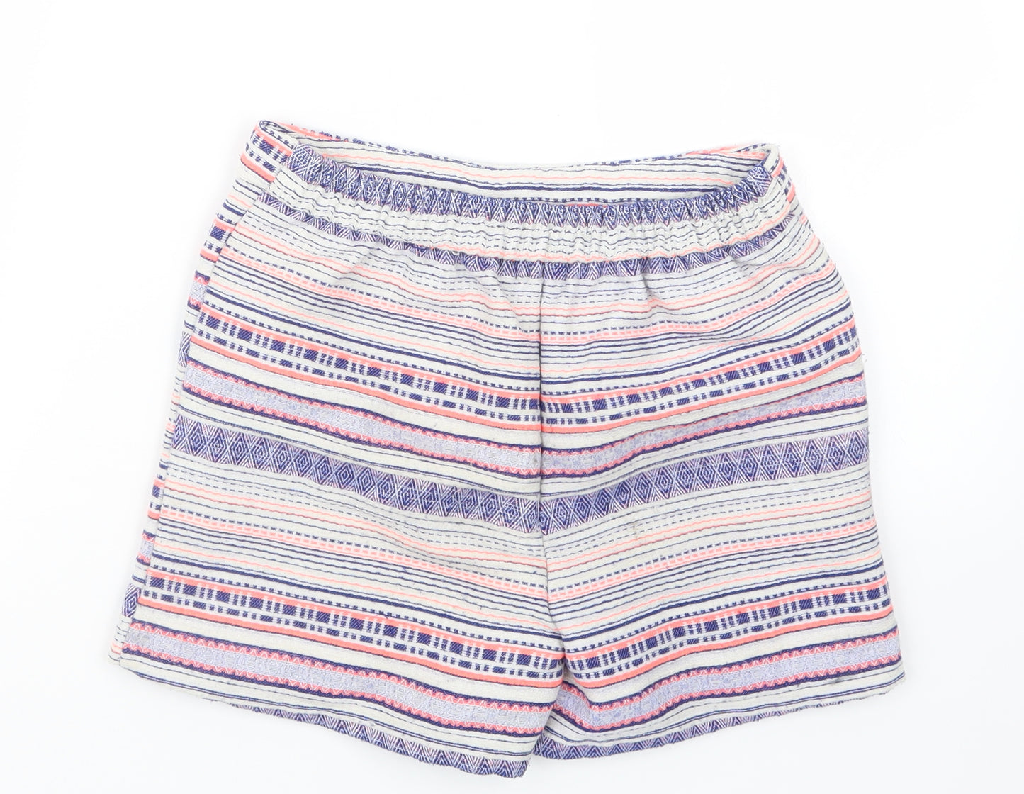 Nutmeg Girls Purple Geometric  Boyfriend Shorts Size 11-12 Years
