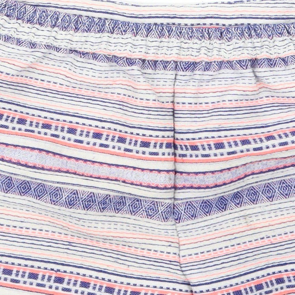 Nutmeg Girls Purple Geometric  Boyfriend Shorts Size 11-12 Years