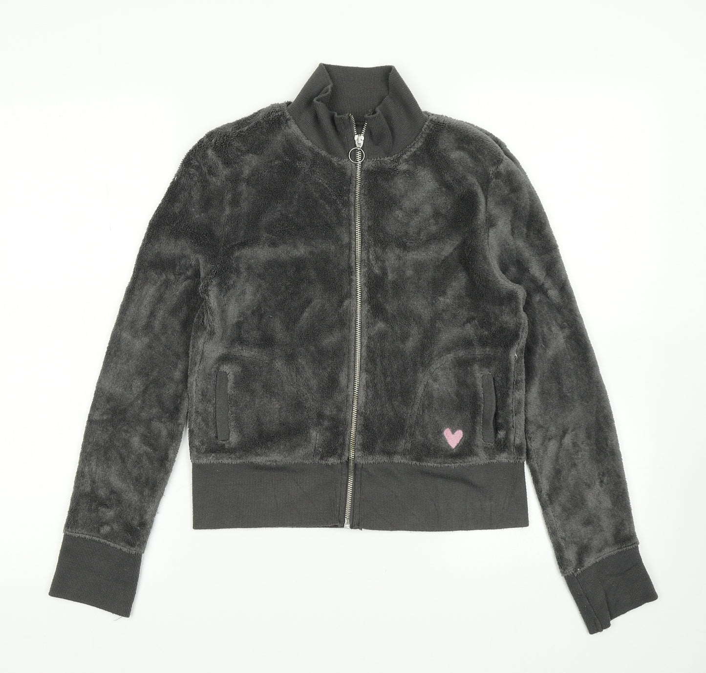 YD Girls Grey  Fleece Jacket  Size 12-13 Years