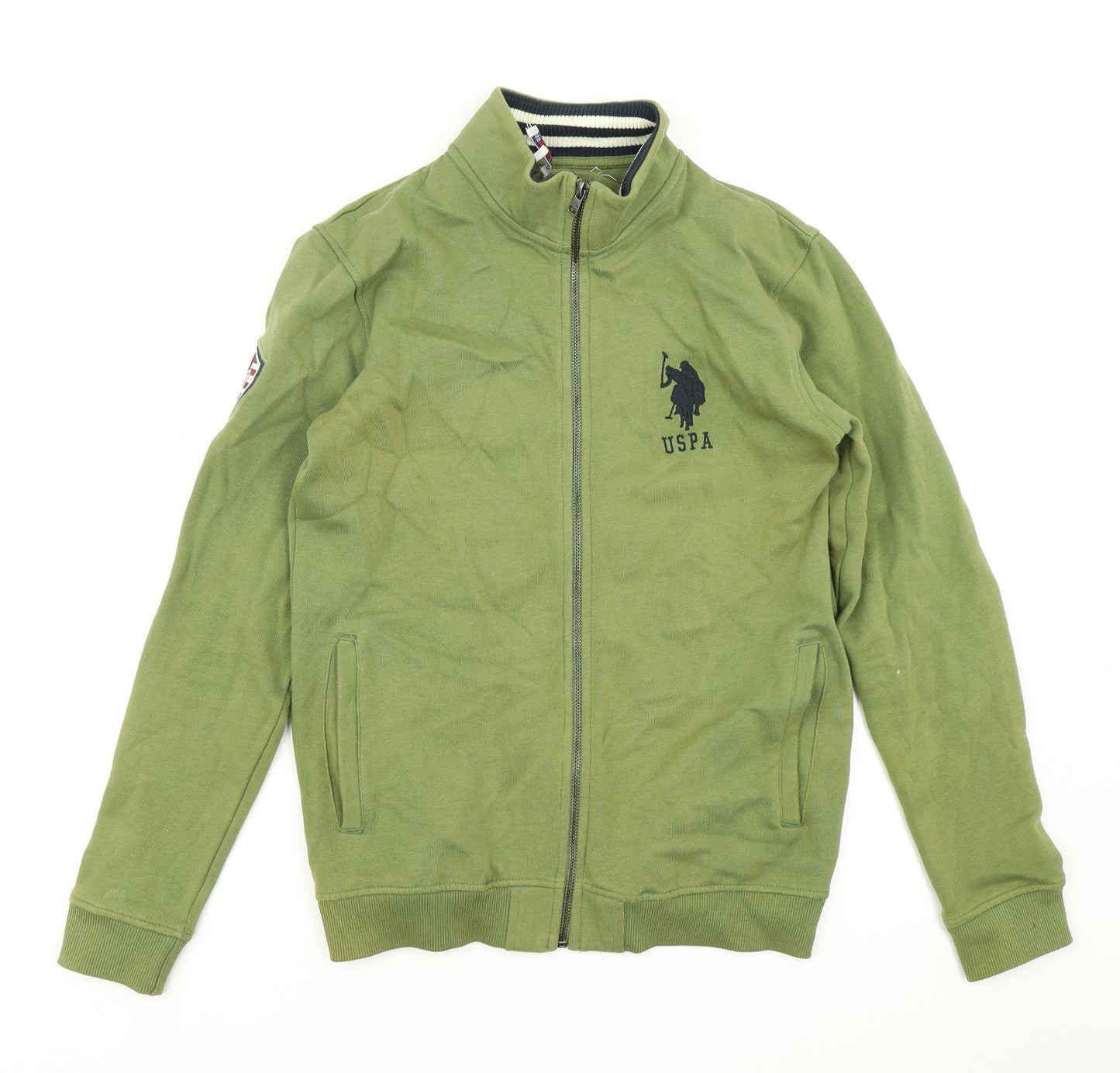 US Polo Assn. Boys Green   Jacket  Size 14-15 Years