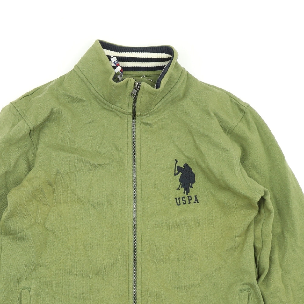 US Polo Assn. Boys Green   Jacket  Size 14-15 Years