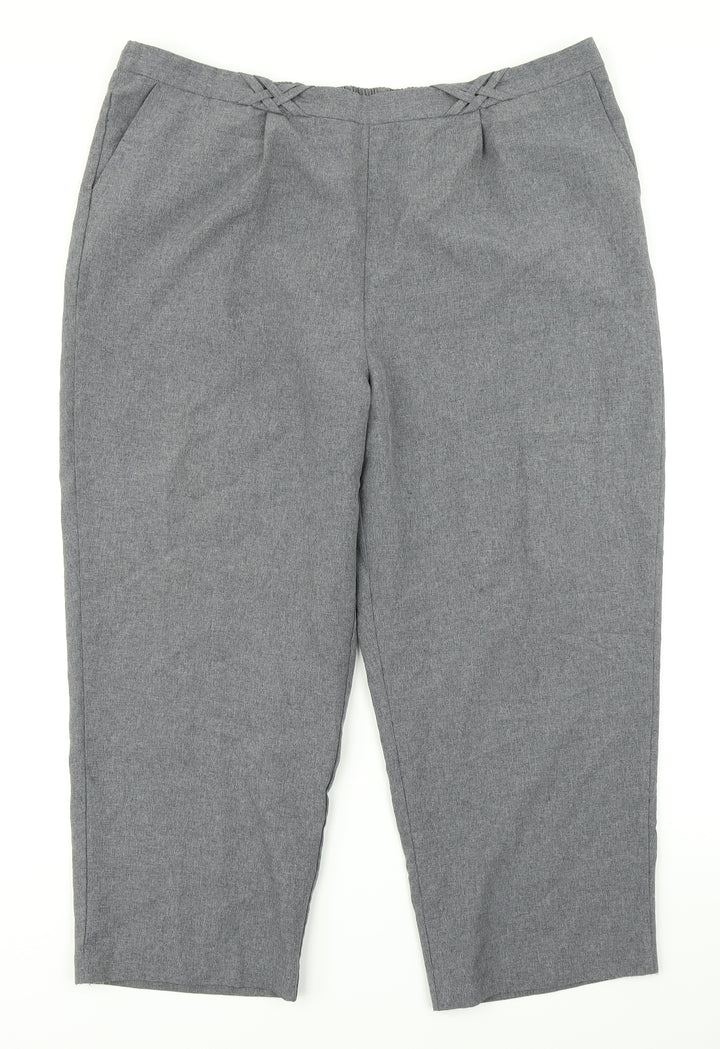BM Womens Grey Dress Pants Trousers Size 20 L22 in