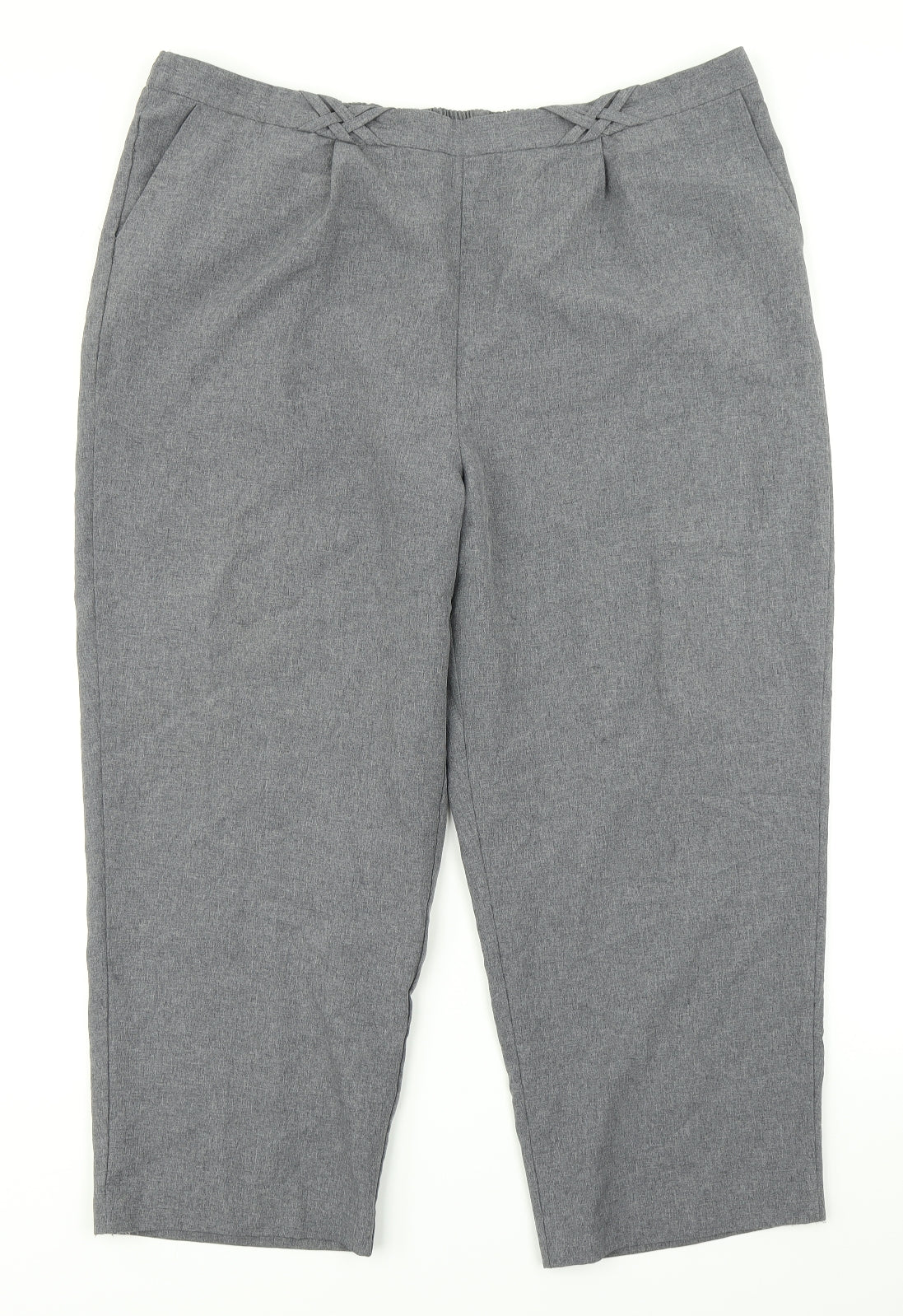 BM Womens Grey   Dress Pants Trousers Size 20 L22 in