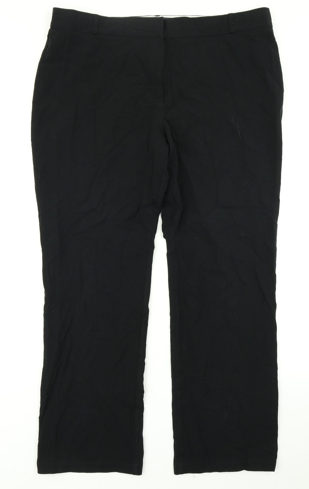 M&S Collection Womens Black   Dress Pants Trousers Size 18 L28 in
