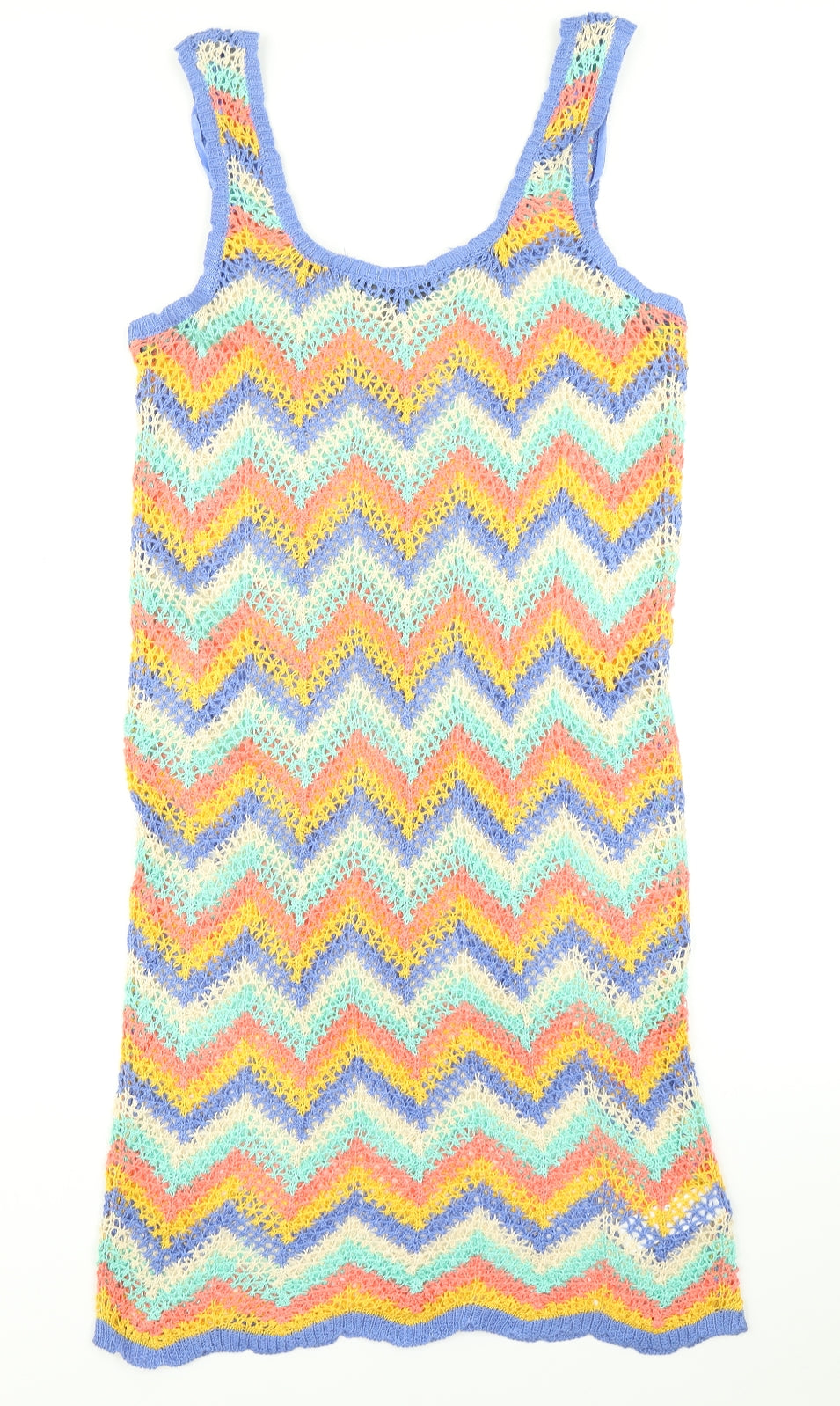 Primark Womens Blue Striped Knit A-Line  Size XL