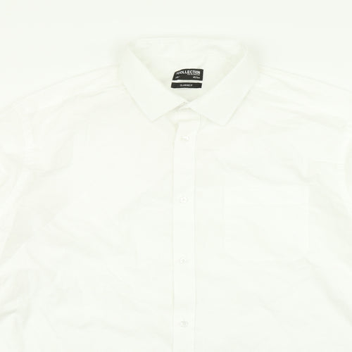 The Collection Mens White    Dress Shirt Size 18.5