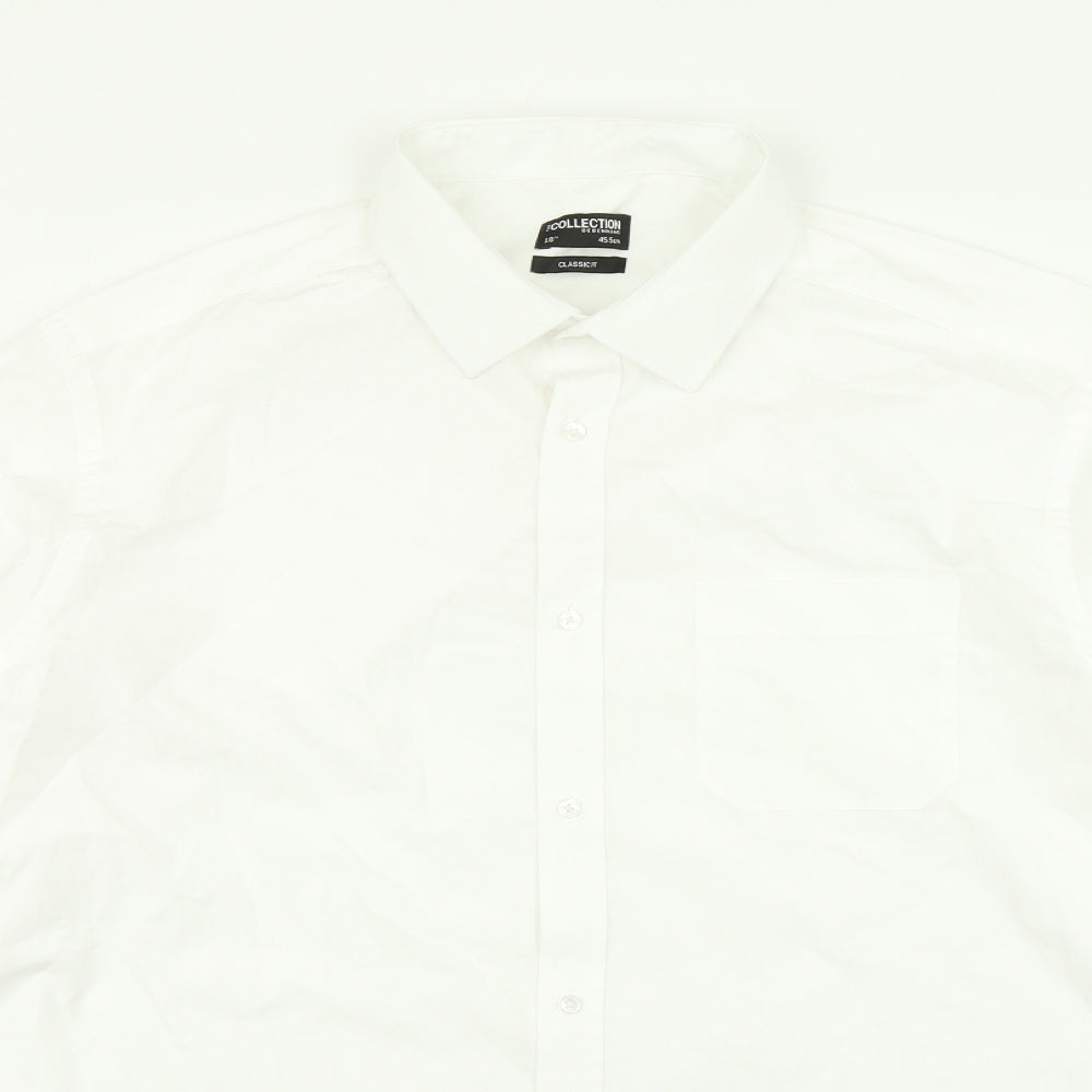 The Collection Mens White    Dress Shirt Size 18.5
