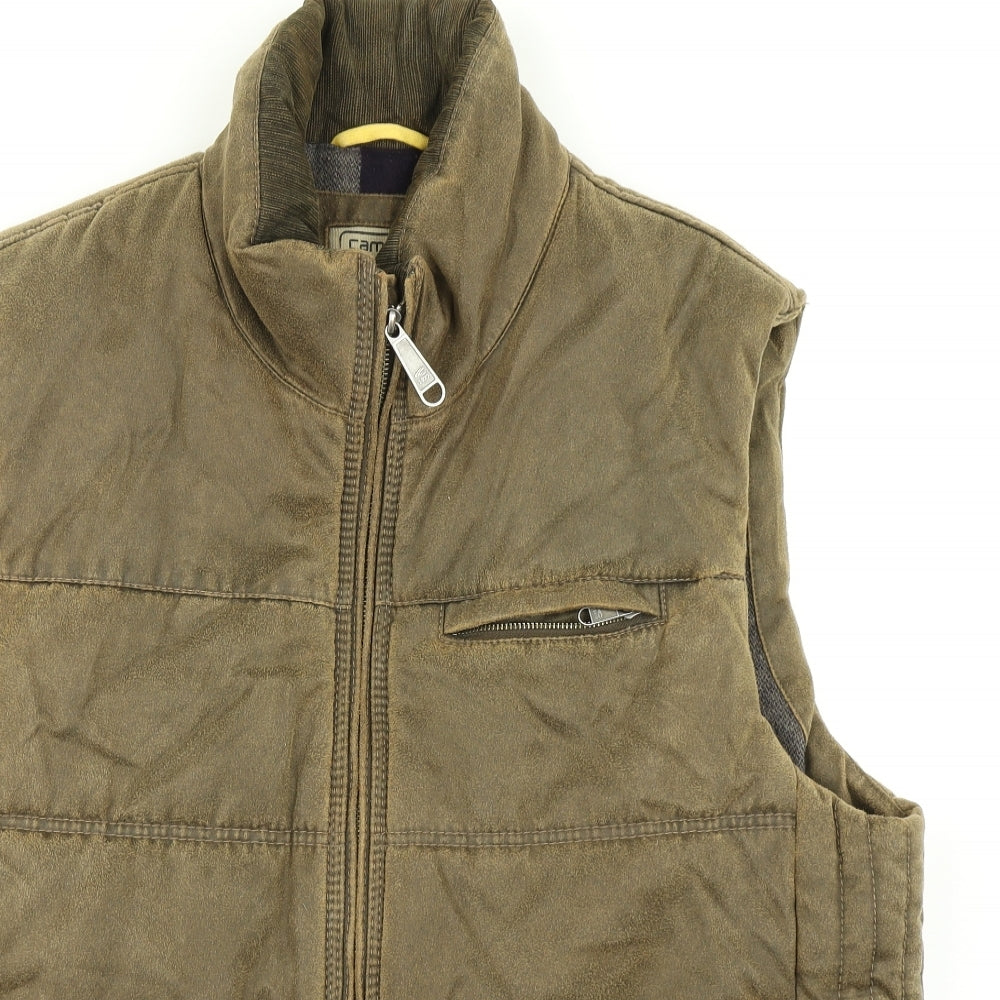 Camel Active Mens Brown   Gilet Coat Size XL