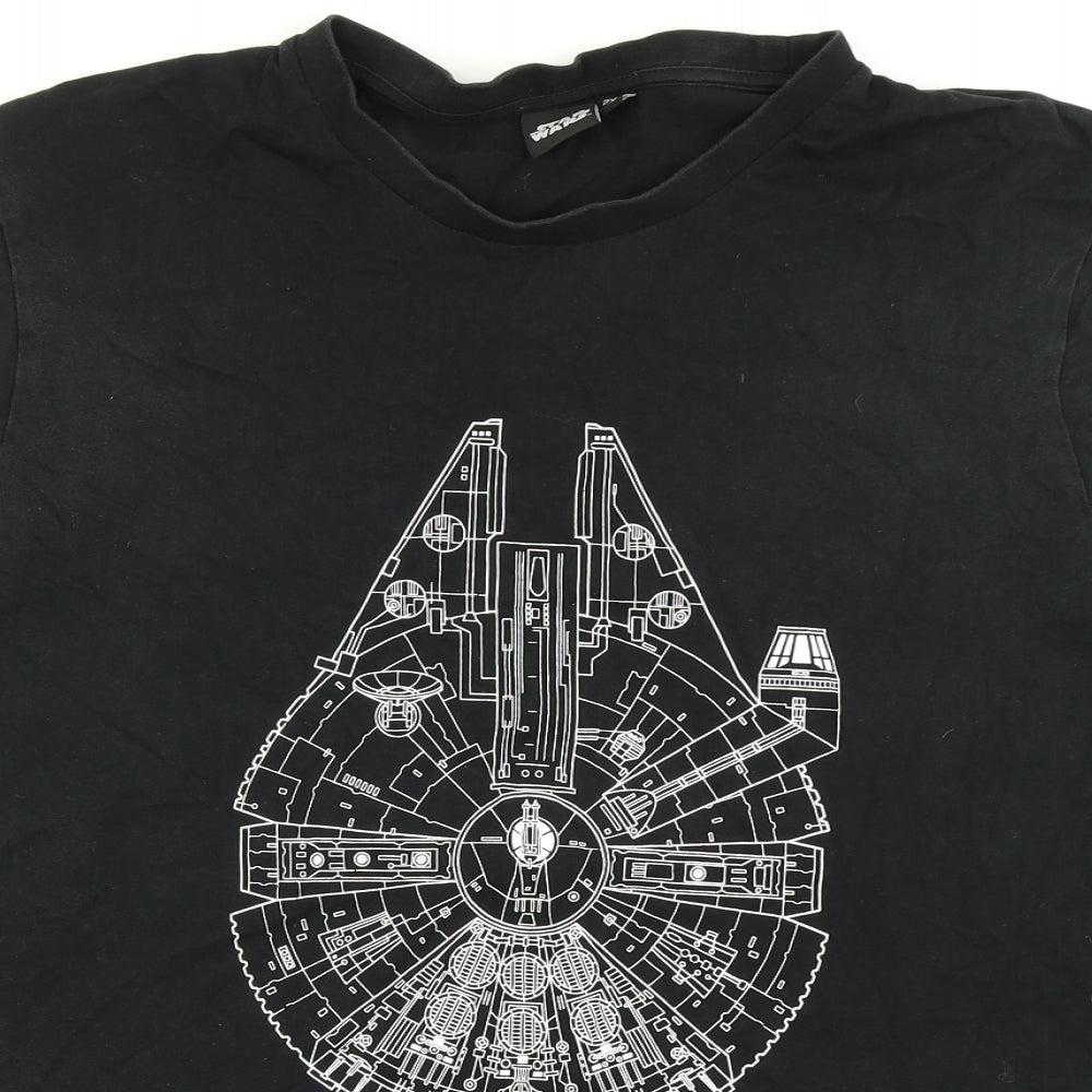 Primark Mens Black    T-Shirt Size 2XL  - star Wars