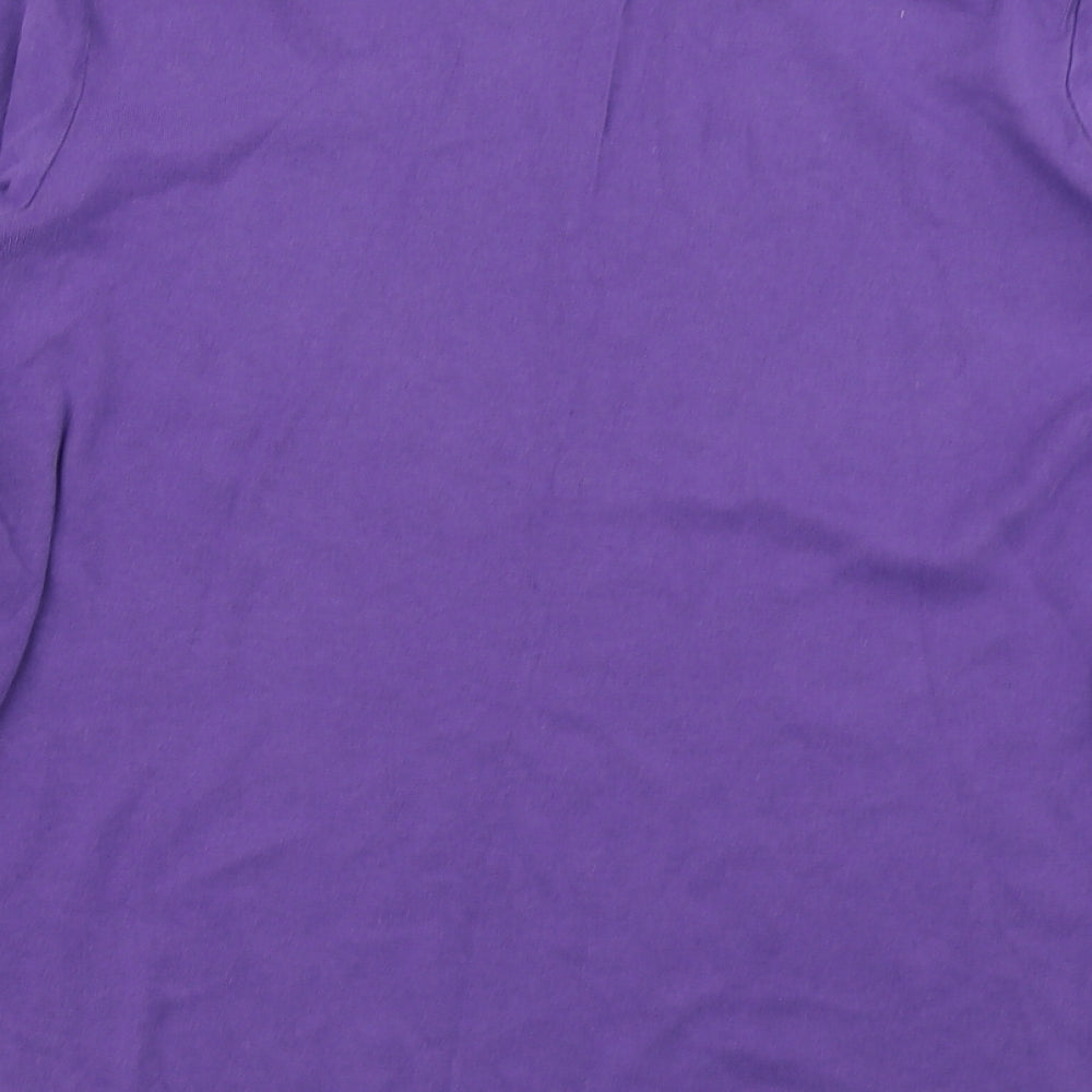 M&S Woman Womens Purple   Basic T-Shirt Size 16