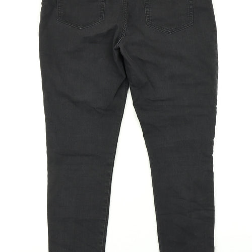 M&S Womens Black  Denim Jegging Jeans Size 14 L29 in