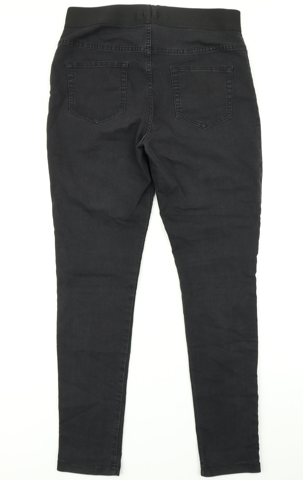 M&S Womens Black  Denim Jegging Jeans Size 14 L29 in