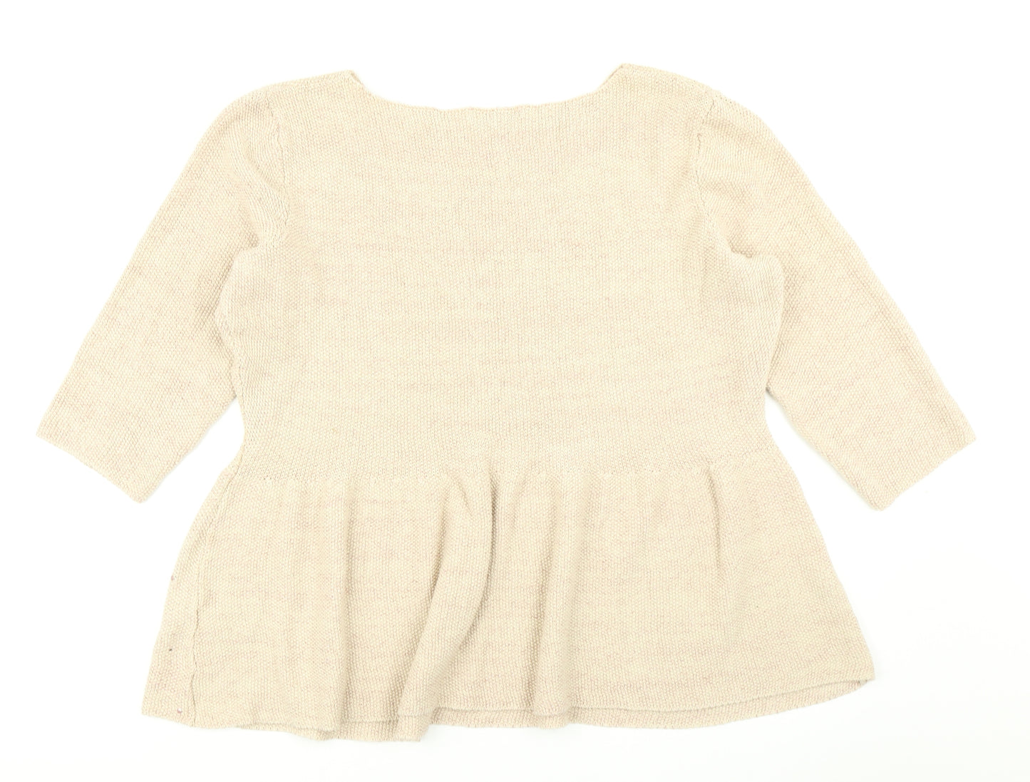 George Womens Brown  Knit Pullover Jumper Size 14