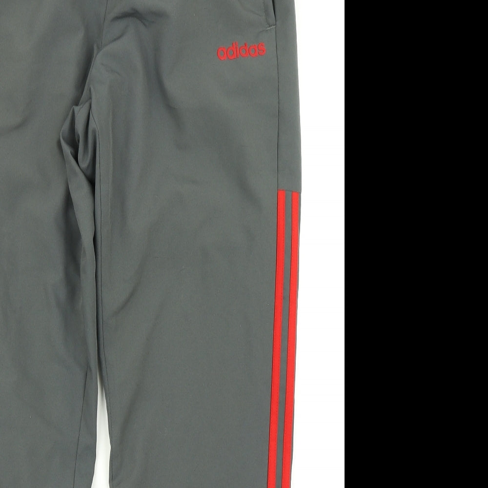 adidas Mens Grey   Jogger Trousers Size M L28 in
