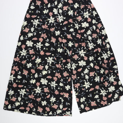 SheIn Womens Black Floral  Trousers  Size XL L30 in