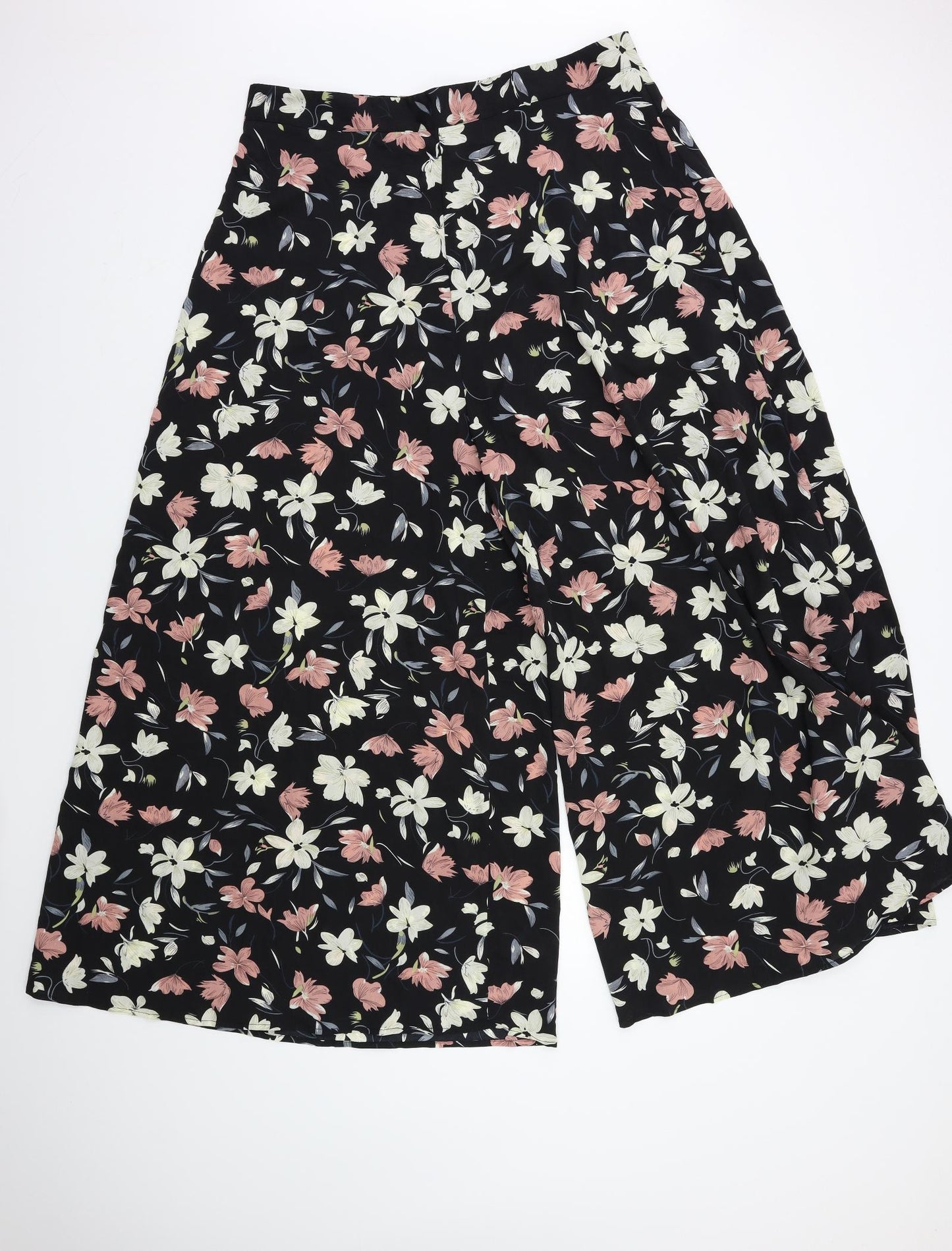 SheIn Womens Black Floral  Trousers  Size XL L30 in