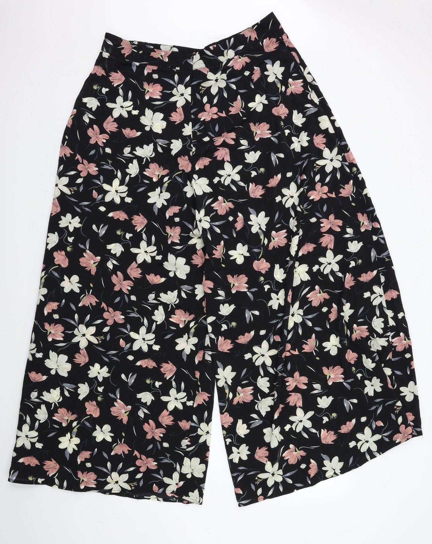 SheIn Womens Black Floral  Trousers  Size XL L30 in