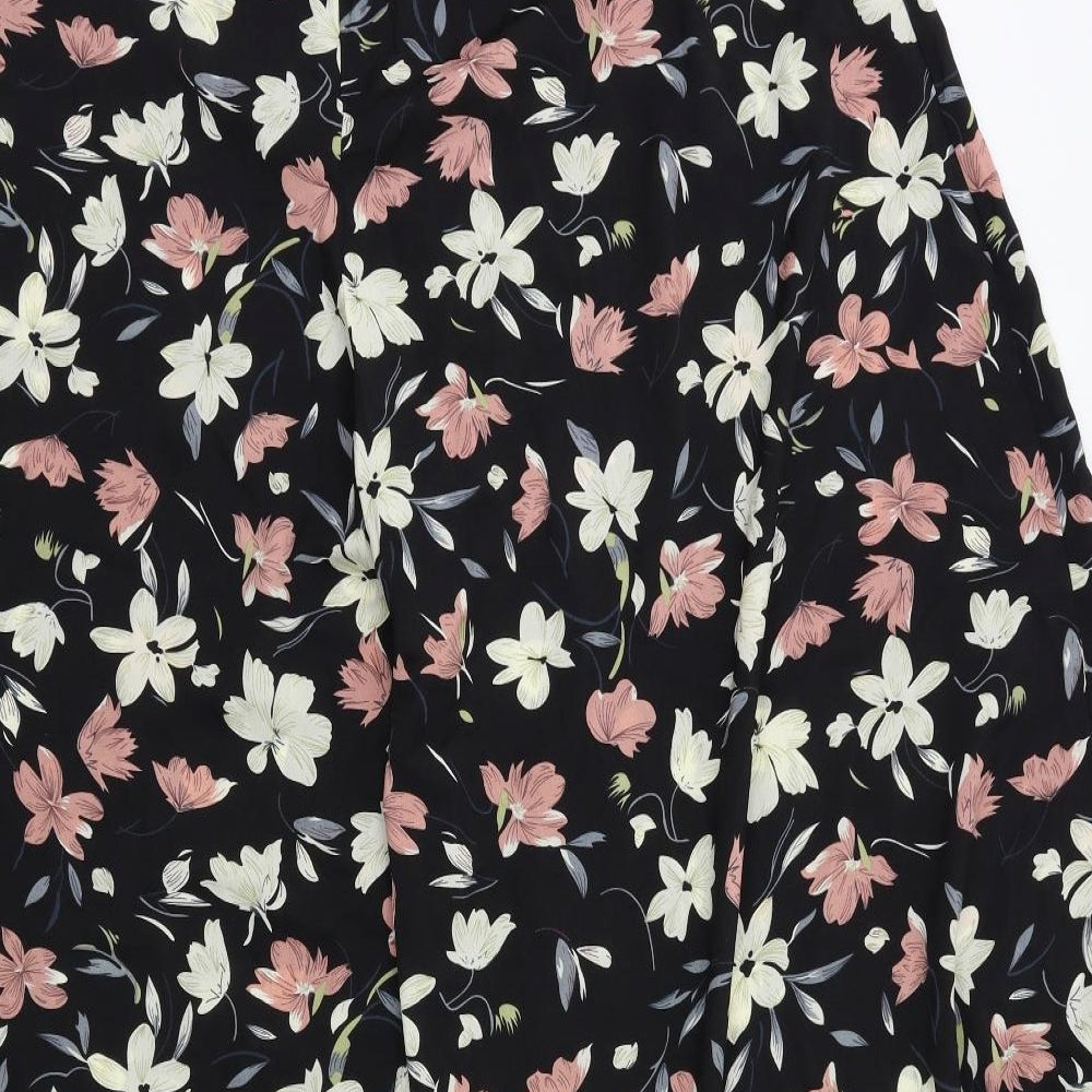SheIn Womens Black Floral  Trousers  Size XL L30 in