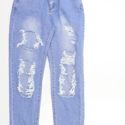 SheIn Womens Blue  Denim Mom Jeans Size S L28 in