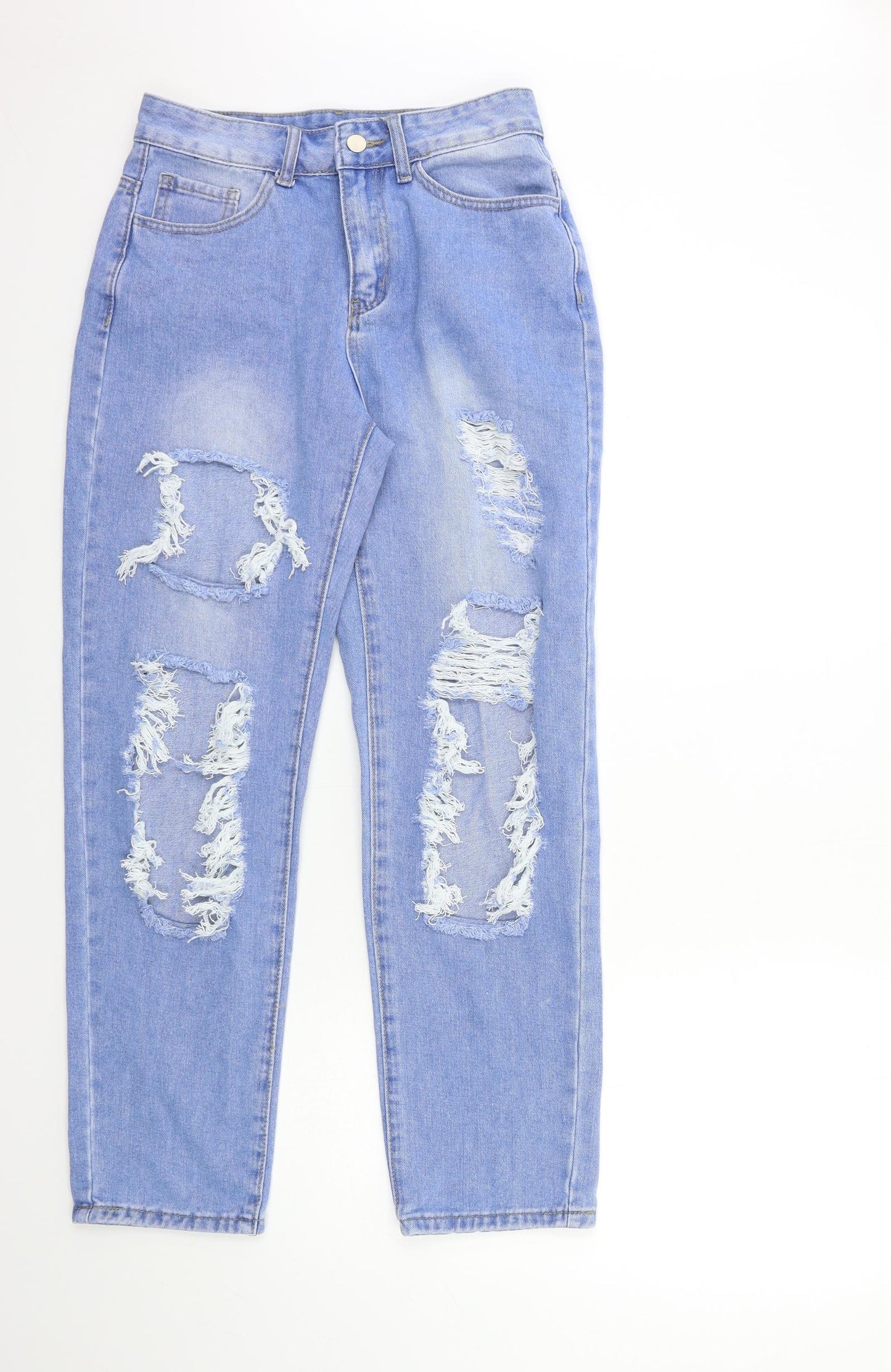 SheIn Womens Blue  Denim Mom Jeans Size S L28 in