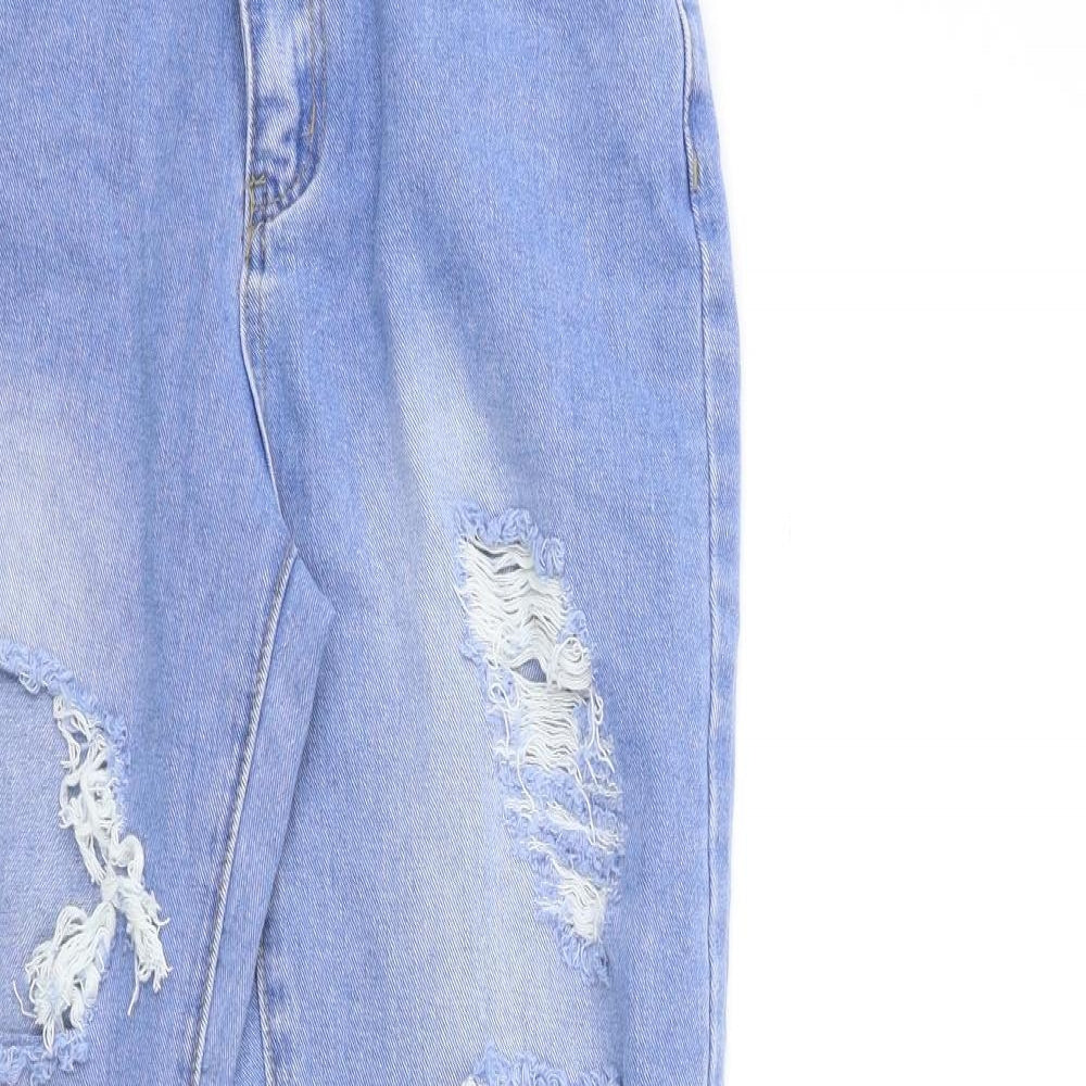 SheIn Womens Blue  Denim Mom Jeans Size S L28 in