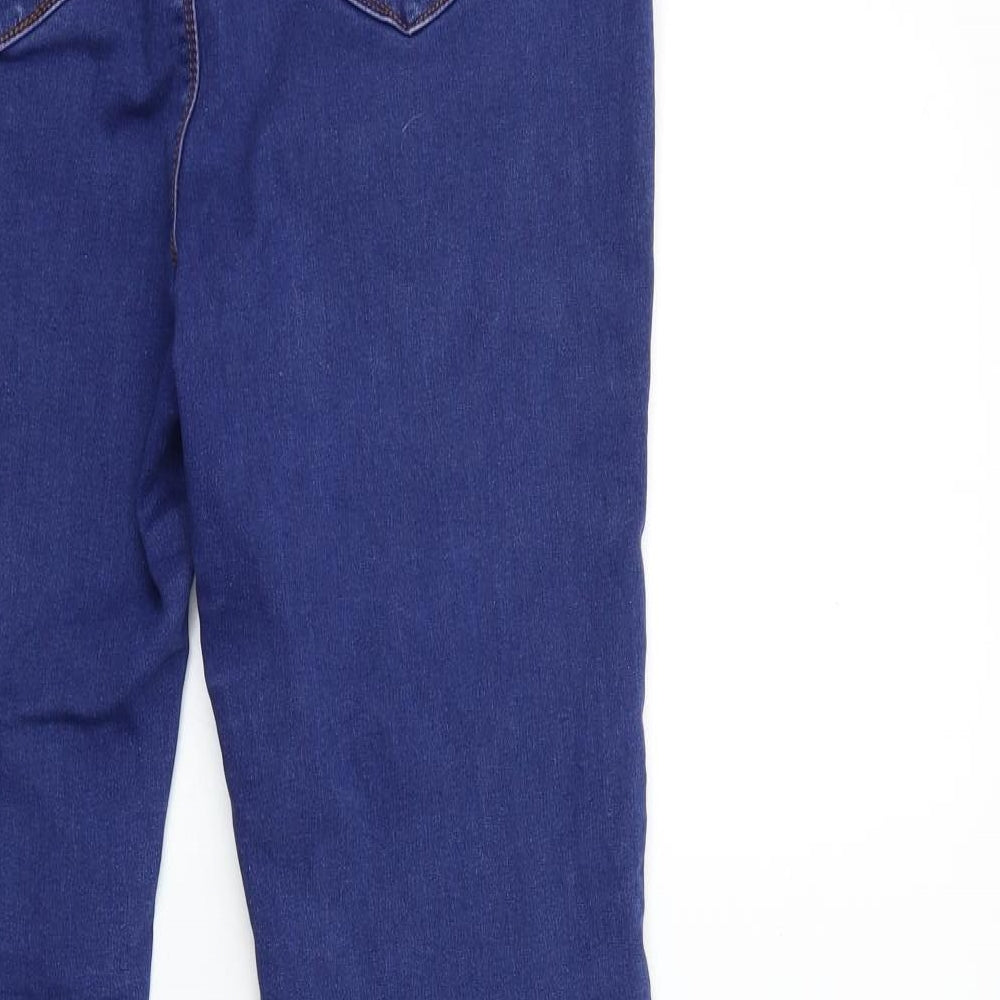 Peacocks Womens Black  Denim Skinny Jeans Size 16 L30 in
