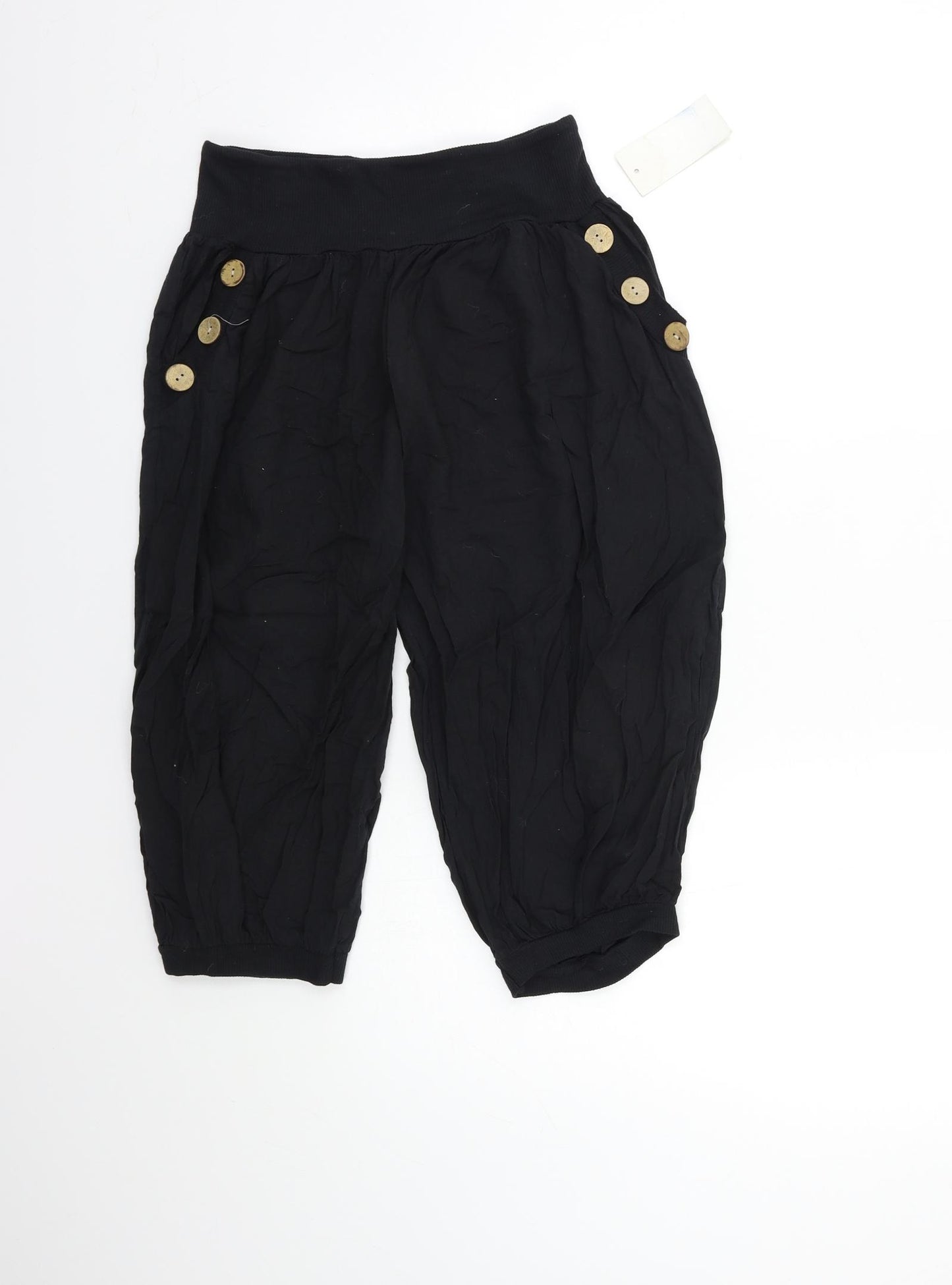 Preworn Womens Black   Sailor Shorts Size 26 in
