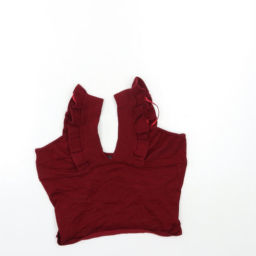 CAMEO ROSE Womens Red  Knit Pullover Jumper Size 8